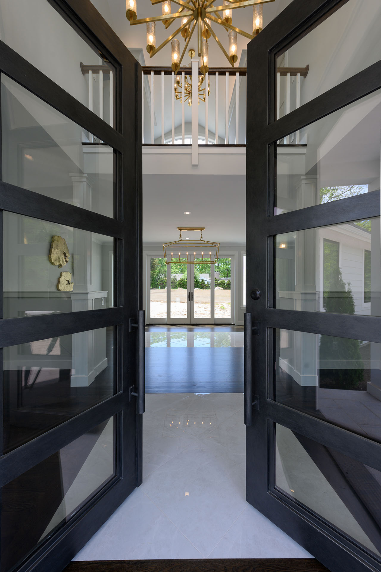 French Doors Opening to Foyer