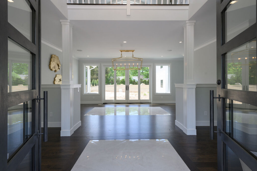 Open Foyer with French Doors