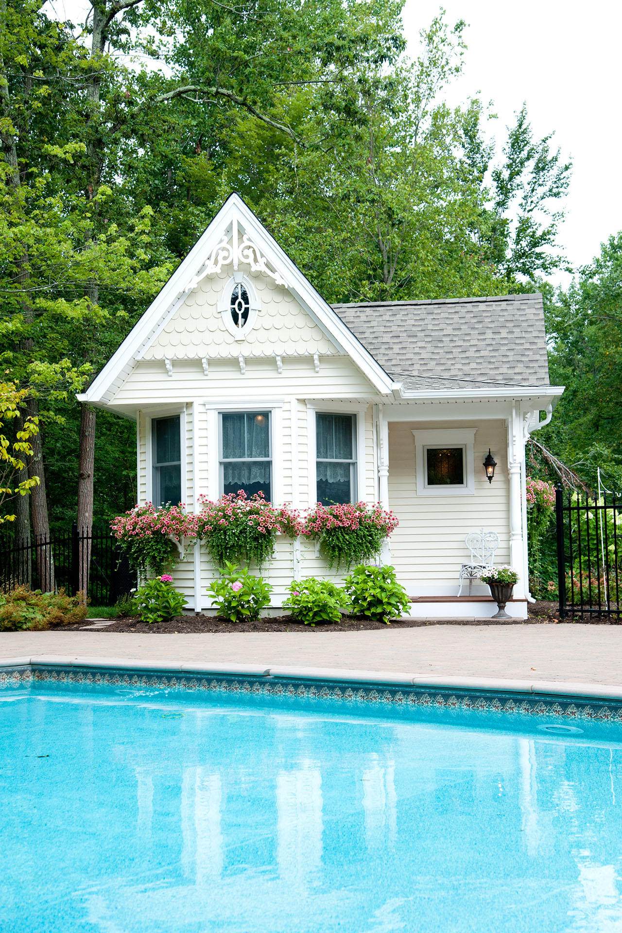 Small Pool House Cottage Inspired
